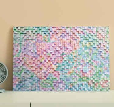 Adquira esta incrível impressão em tela de mosaico com uma variedade de cores para atualizar suas paredes hoje mesmo! Descontos disponíveis.