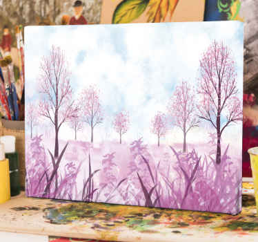Uma incrível Vinil decorativode tela de paisagem em aquarela para deixar seus convidados com inveja. Extremamente fácil de desligar e manter.