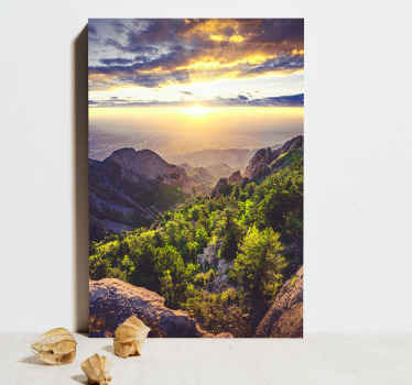 Dê a você e aos seus quartos uma decoração muito mais bonita hoje com esta impressão em tela de paisagem do pôr do sol. Encomende hoje agora!