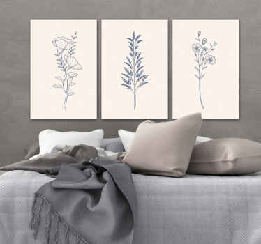 Se você está à procura de uma arte em tela de parede de quarto muito suave e relaxante para o seu espaço, pode considerar esta tela de flores para o seu espaço.