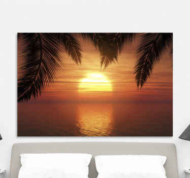 Quadro para cabeceira Pôr do sol - TenStickers