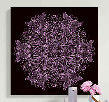 Quadro de borboletas Mandala de borboleta - TenStickers
