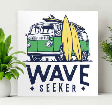 Quadro juvenil Caminhão de surfista - TenStickers
