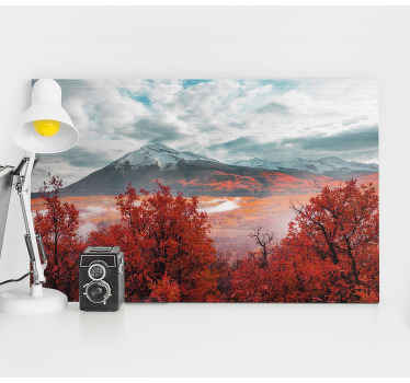 Momento mágico na tela da paisagem da floresta - compre esta arte em tela de flores e paisagem de montanha calmante já para o seu espaço de casa.