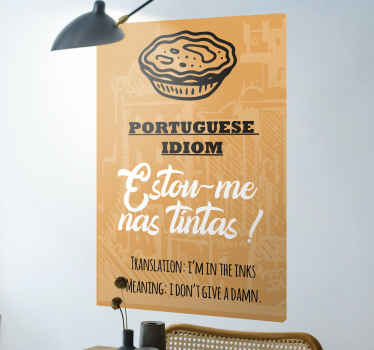 Impressão em tela para casa com citações portuguesas de alta qualidade para decorar qualquer parede da sua casa. Não hesite e adicione-o ao seu carrinho agora!