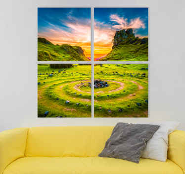 Ilumine sua casa com essas montanhas, sol e céu azul, arte da parede da paisagem. Nossa equipe de atendimento ao cliente está sempre disponível para ajudá-lo.