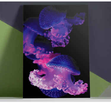 Quadro moderno água-viva roxa - TenStickers