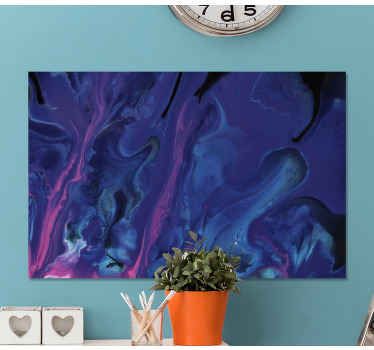 Quadro moderno Gradiente roxo e azul - TenStickers