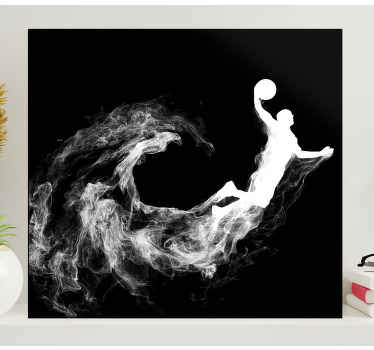 Quadro juvenil Silhueta de basquete legal - TenStickers
