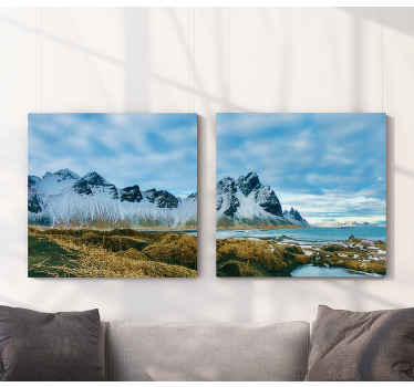Belas montanhas vestrahorn paisagismo arte para fornecer atenção encantadora em qualquer lugar da casa. Fabricados com os melhores materiais do mercado.