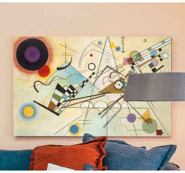 Quadro de figuras geométricas Pintura de arte geométrica incrível - TenStickers