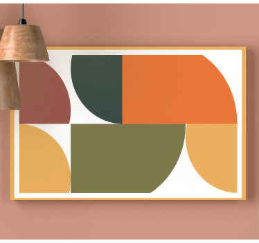 Quadro de figuras geométricas Arte geométrica abstrata - TenStickers