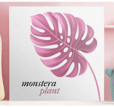 Expresse seu lado artístico e transforme seu espaço interior em uma obra de arte viva com esta arte em tela minimalista em estilo monstera com citações.