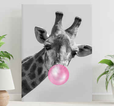 Quadro moderno Sorriso arte produtogirafa fofa - TenStickers