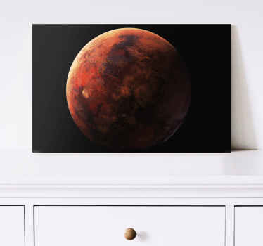 Quadro 3D Marte vermelho - TenStickers