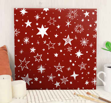 Quadro de arte Estrela vermelha em aquarela - TenStickers