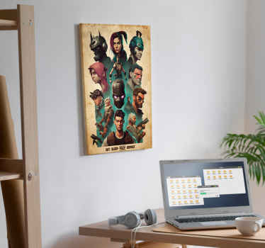 Quadro videogame coleção de personagens épicosUma coleção de pers - TenStickers