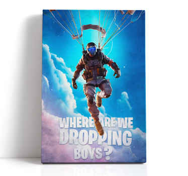 Quadro videogame onde estamos a cair? - TenStickers