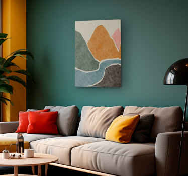 Quadro decorativo para sala Pintura moderna abstrata - TenStickers