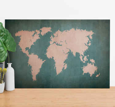 Quadro mapa mundi Mapa do mundo original estilo vintage - TenStickers