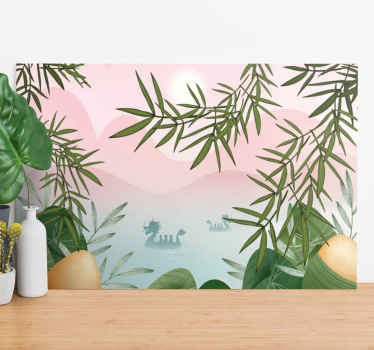 Criar uma tela de parede de paisagem de "estilo chinês" de bambus da floresta pacífica que é extremamente incrível e incrível. Você e sua família vão adorar.