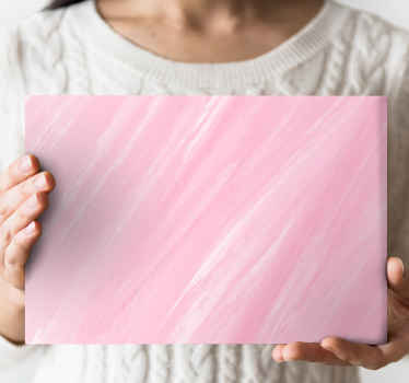 Quadro de arte Pintura rosa estilo kawaii - TenStickers