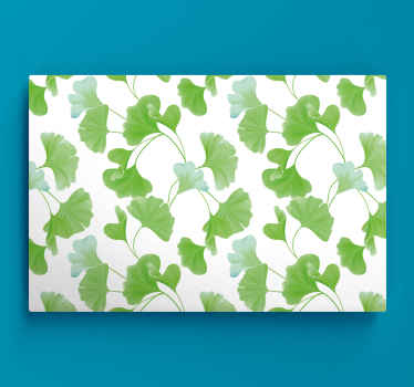 Quadro moderno Folhas verdes de ginkgo - TenStickers