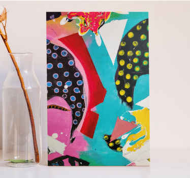 Quadro moderno Arte abstrata com cores vibrantes - TenStickers