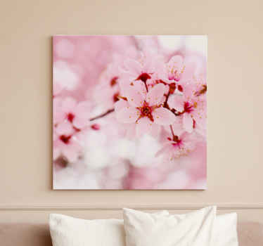 Quadro de flores Arte fotográfica em flor rosa - TenStickers