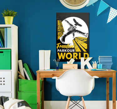 Impressão do cartaz do mundo do parkour - TenStickers