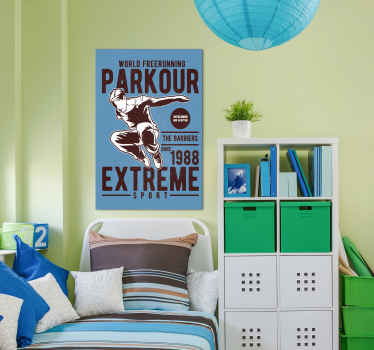 Impressão de cartaz de parkour vintage - TenStickers
