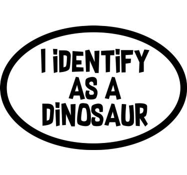 Adesivo para carro eu me identifico como - TenStickers