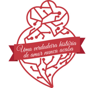 Autocolante Coração de Viana História de Amor - TenStickers