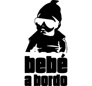 Autocolante para carro Bebé a bordo hangover. Proteja o seu bebe com este vinil autocolante de qualidade por um preço atrativo.