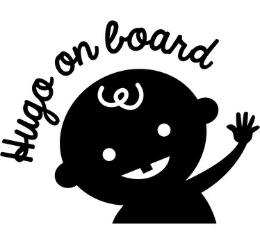 Autocolante Bebé a Bordo Personalizado - TenStickers
