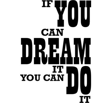 Autocolante de parede Walt disney frase - TenStickers