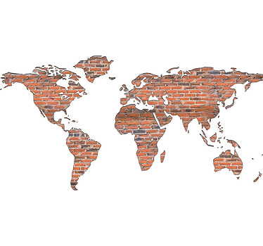 Dá mais vida às tuas paredes com este divertido autocolante decorativo mapa mundo para sala de estar ou de jantar. Autocolantes personalizados.