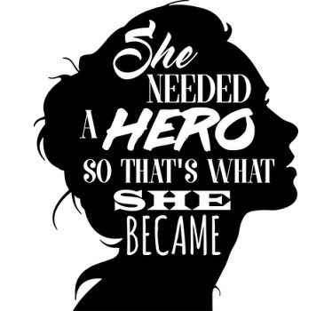 Adesivo de personagens Herói do feminismo - TenStickers