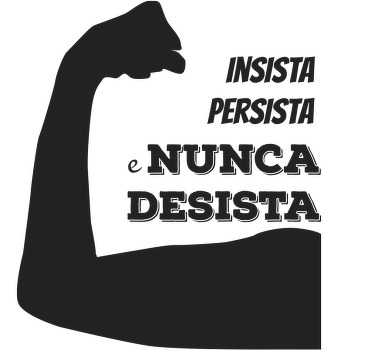 Autocolante de parede provérbio insista - TenStickers