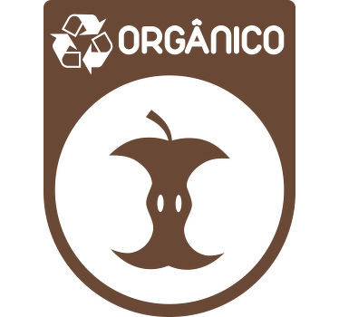 Autocolante reciclagem orgánico - TenStickers