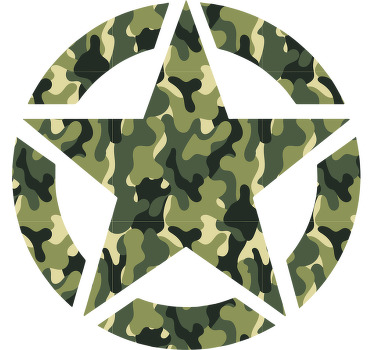 Autocolantes de figura  estrela militar - TenStickers
