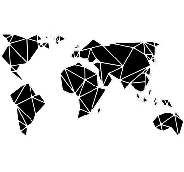 Vinil autocolante mapa mundo para decorar o seu pc. Tenha uma marca sua no seu computador e saiba sempre que é o seu. Fácil aplicação.