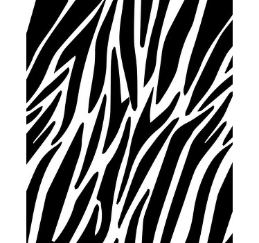 Autocolantes transparentes padrão zebra - TenStickers