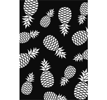 Autocolantes de frutas padrão ananases - TenStickers