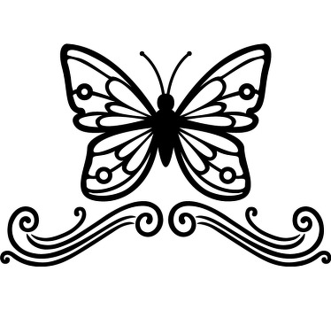 Autocolante decorativo borboleta para carros disponível em diferentes cores e tamanhos. Fácil de aplicar e criado a partir do material da melhor qualidade.