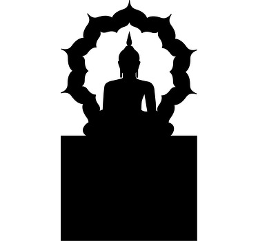 Vinil autocolante para janelas Buddha - TenStickers