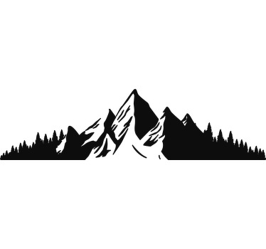 Autocolante para carros com montanhas - TenStickers