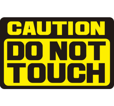 Vinil para motas Do Not Touch - TenStickers