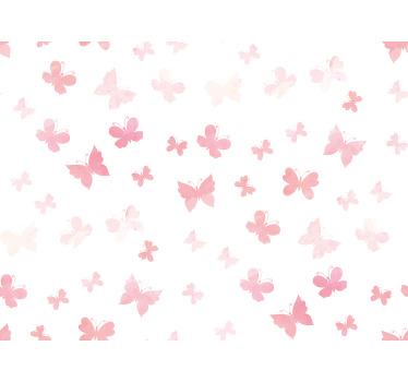 autocolante decorativo de móveis de borboletas cor de rosa adequado para todos os tipos de móveis. Pode ser aplicado nas gavetas e guarda-roupas do quarto.