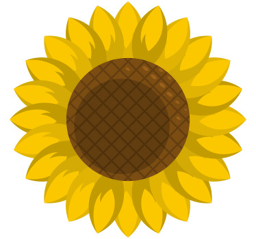 Autocolante para carros Carro girassol - TenStickers